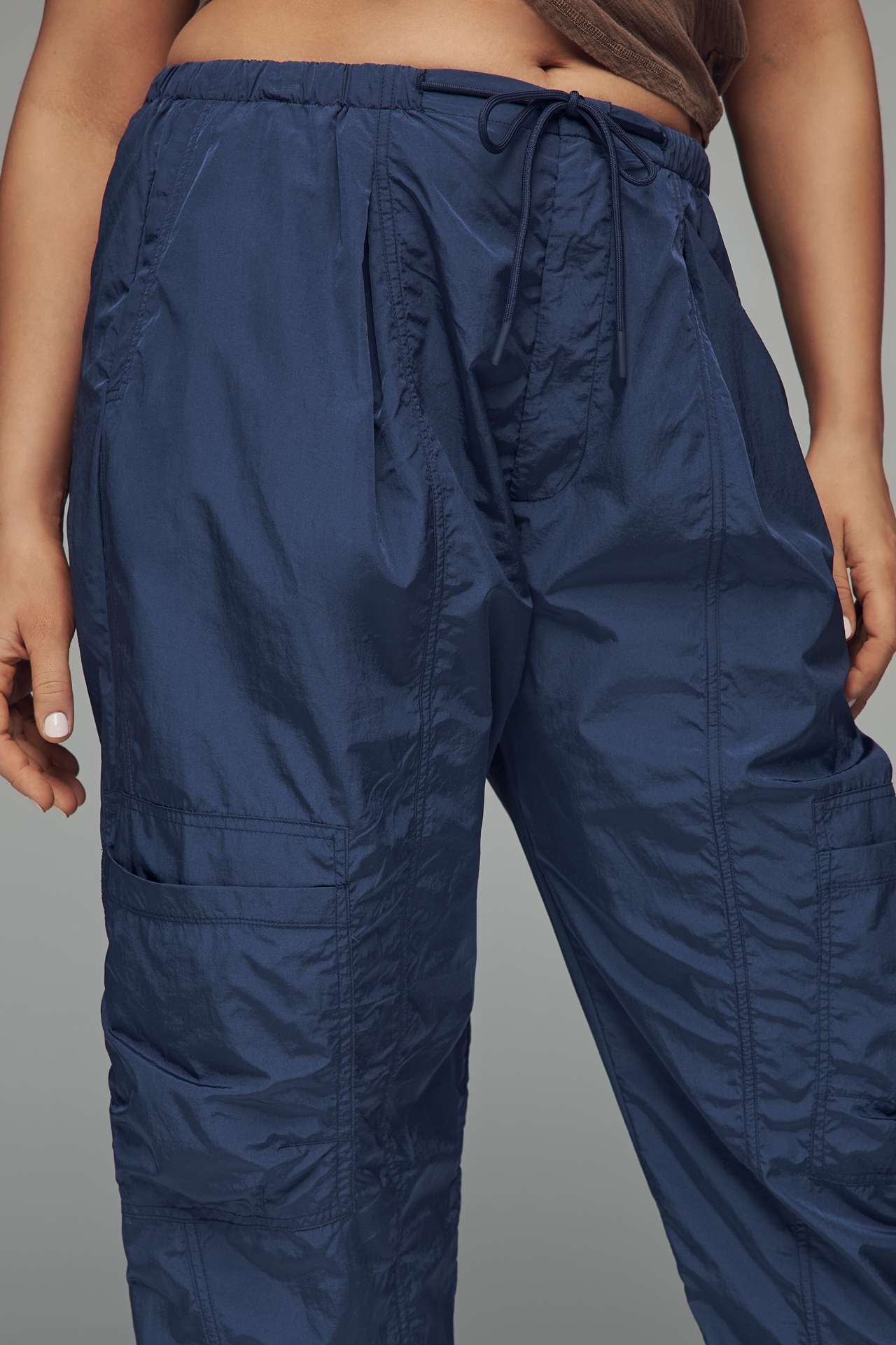 Daily Practice Tapered Drawstring Parachute Pants