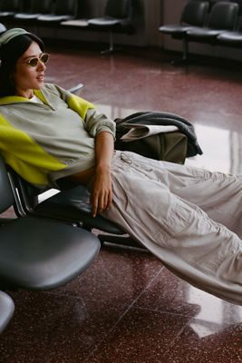 Daily Practice Lifeboat Wide-Leg Cropped Utility Pants