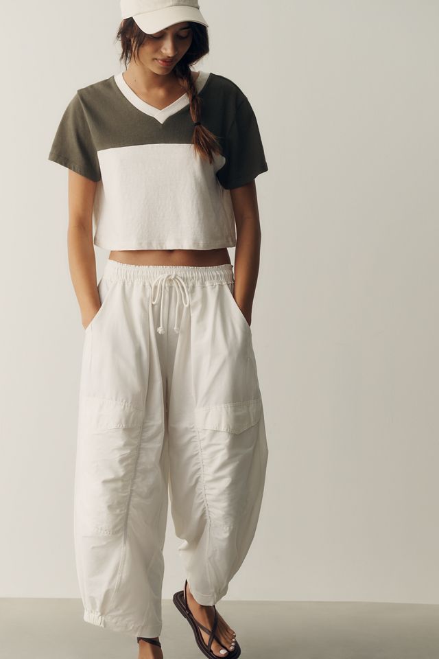 Daily Practice Lifeboat Wide-Leg Cropped Utility Pants #2