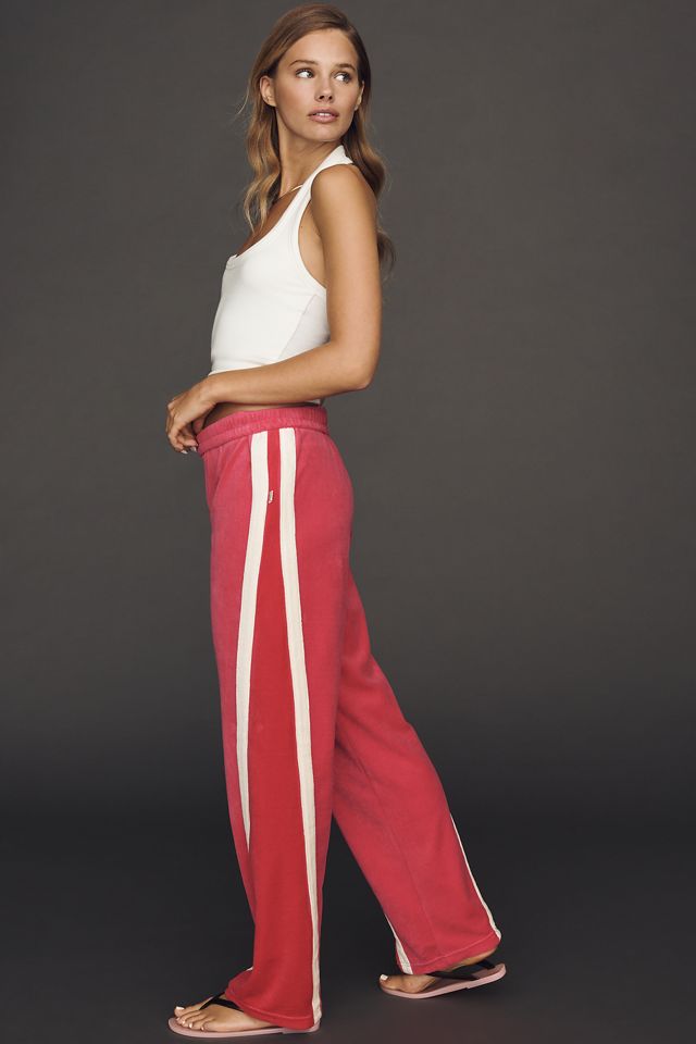 Araminta James Velour Splice Track Pants | Anthropologie