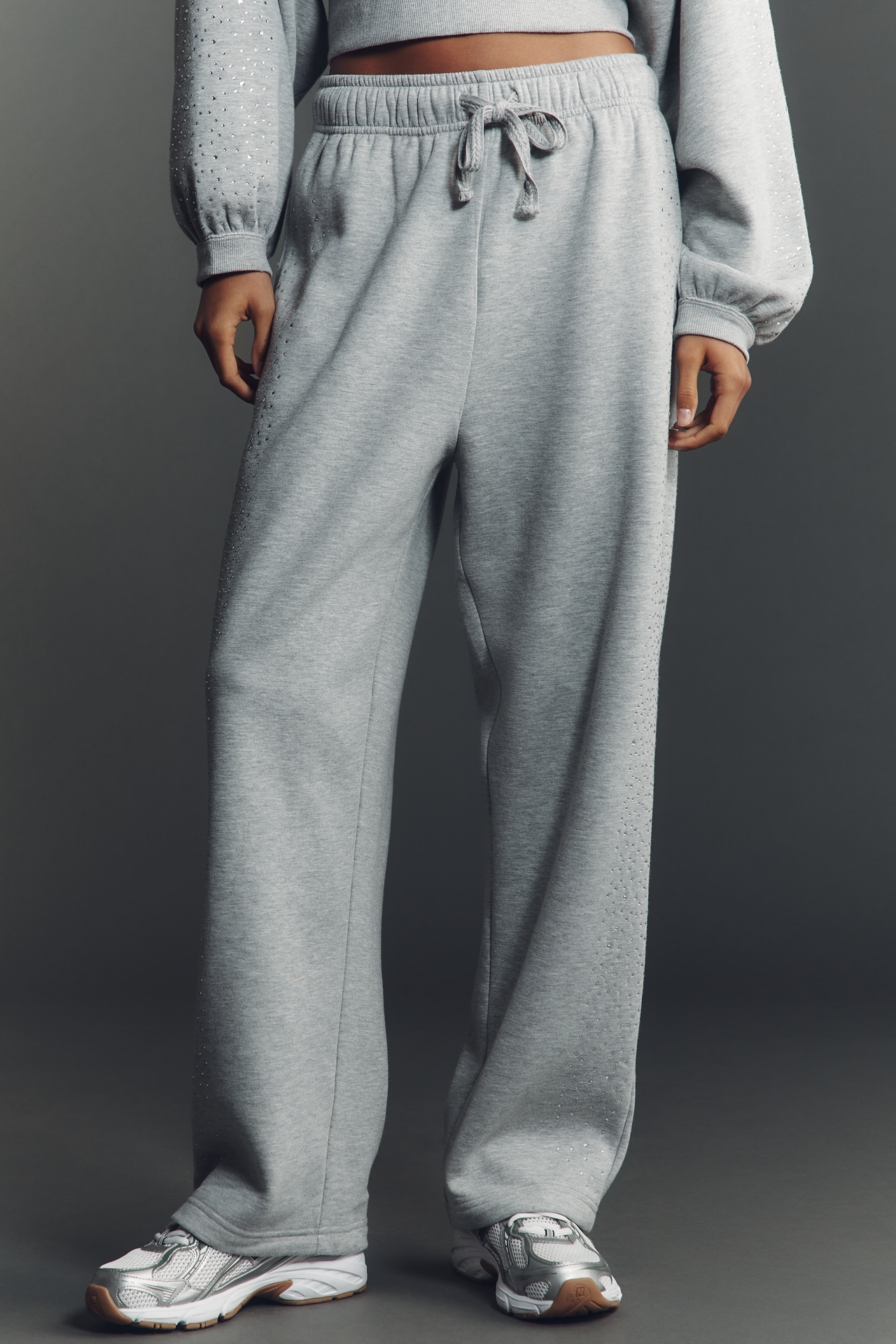 Daily Practice Fleece Wide-Leg Drawstring Pants