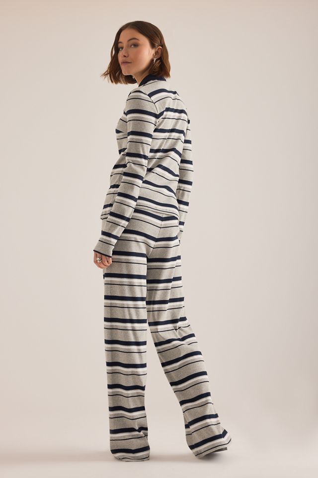 4th & Reckless Liliana Ribbed Jersey Wide-Leg Trousers #1