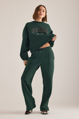 4th & Reckless Fergie Pintuck Wide-Leg Joggers