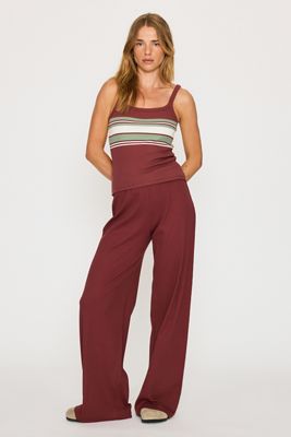 Pantalones de Punto de Pierna Ancha Lani de 4th & Reckless