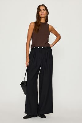 By Anthropologie Pantalones Sastre Eleonora con Tachuelas en la Cintura