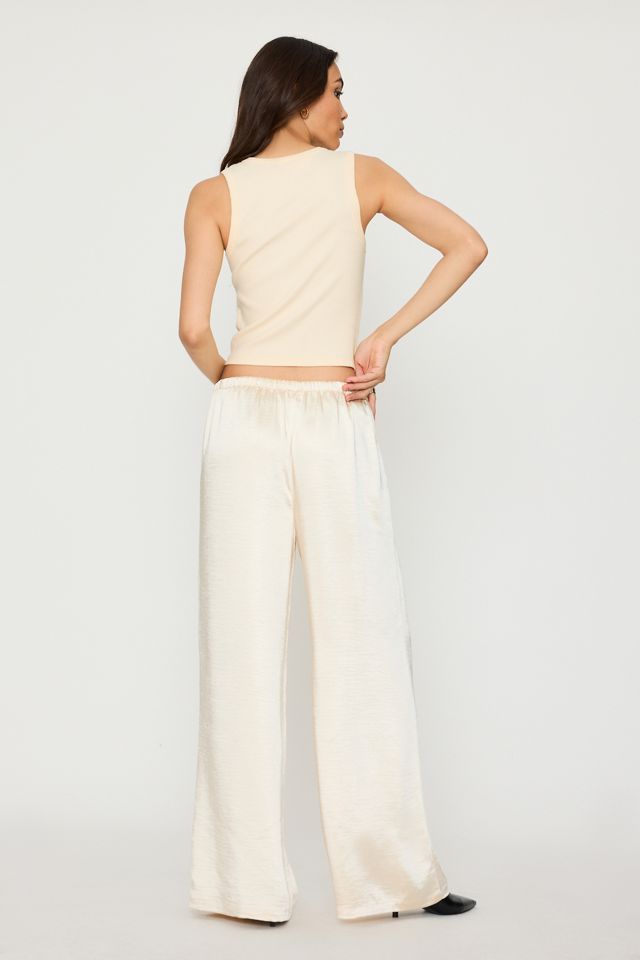 4th & Reckless Shelby Satin Wide-Leg Trousers #5
