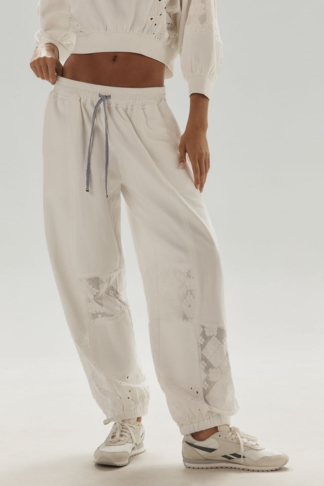 Daily Practice Rhythmic Lace Mesh Sweatpants #1