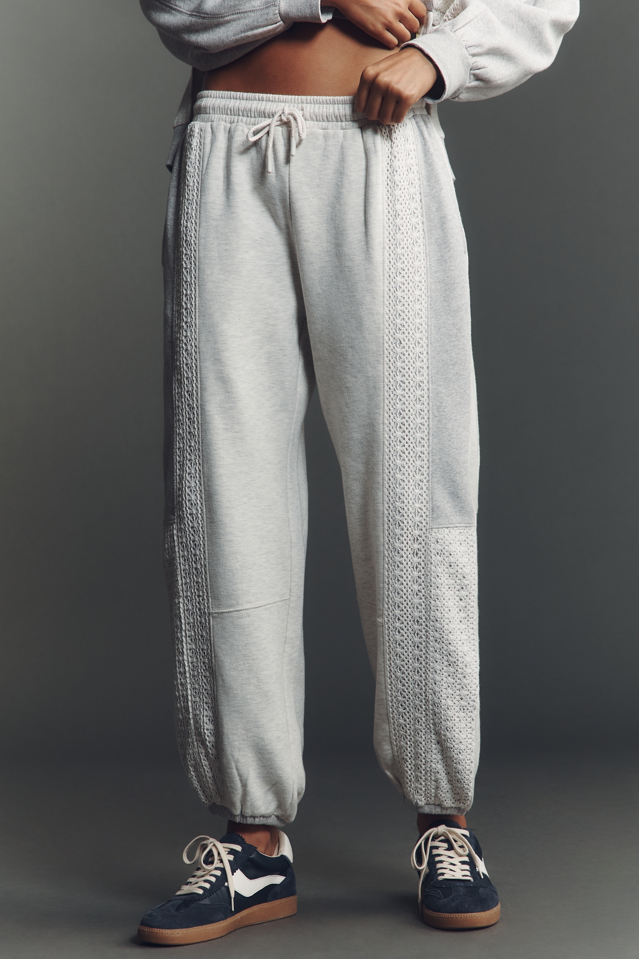 Daily Practice Lace-Inset Jogger Sweatpants