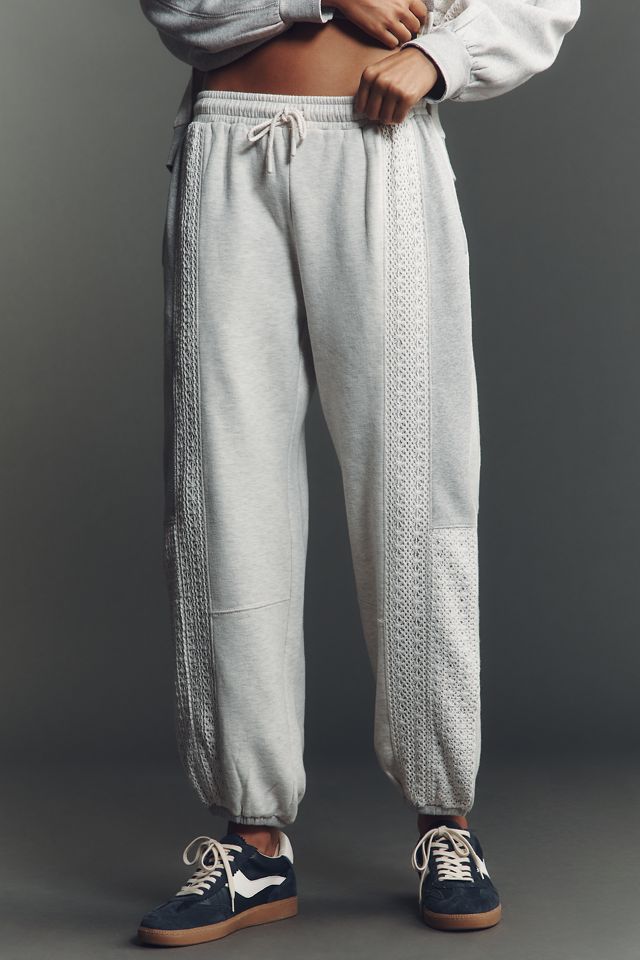 Daily Practice Lace-Inset Jogger Sweatpants #1