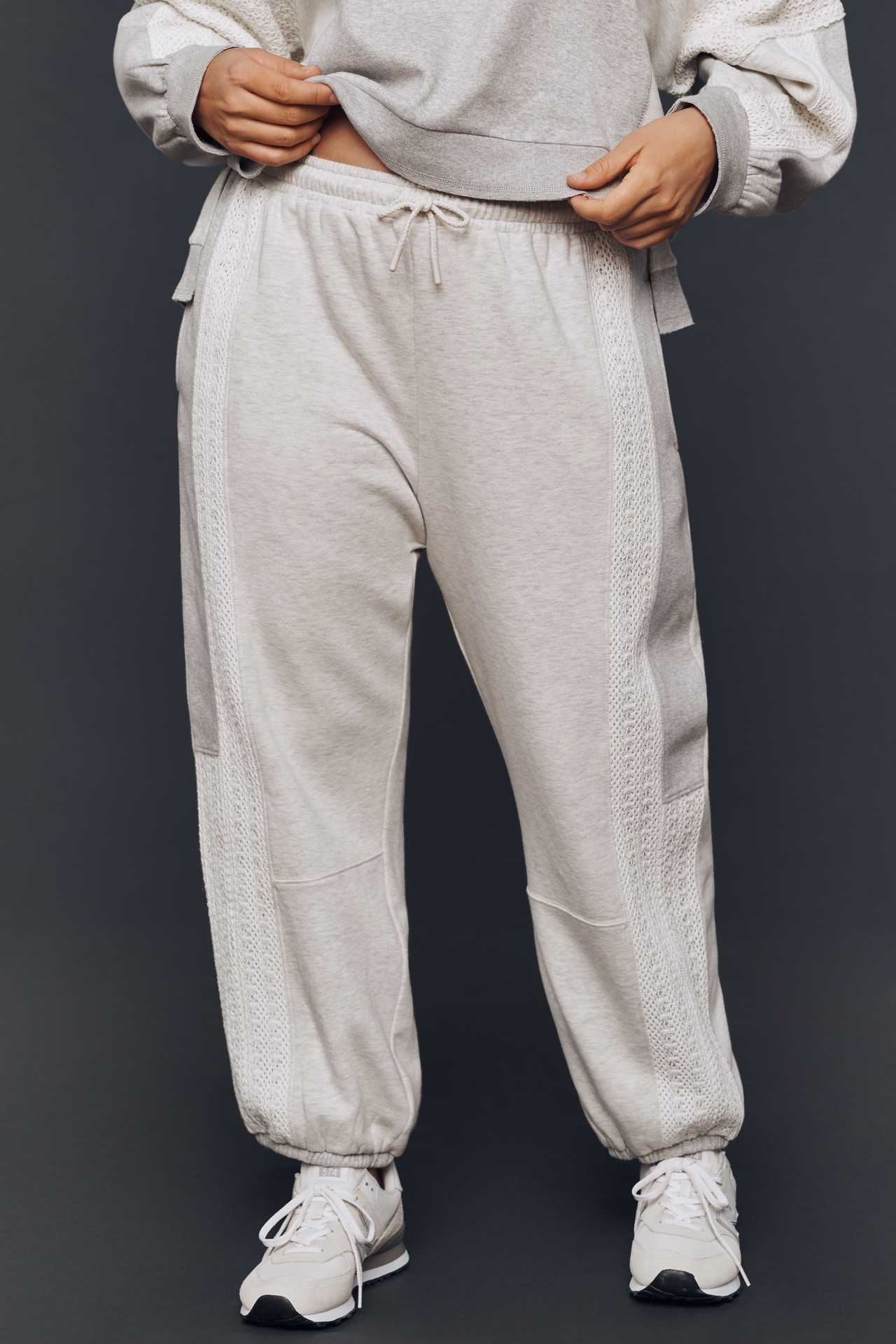 Daily Practice Lace-Inset Jogger Sweatpants