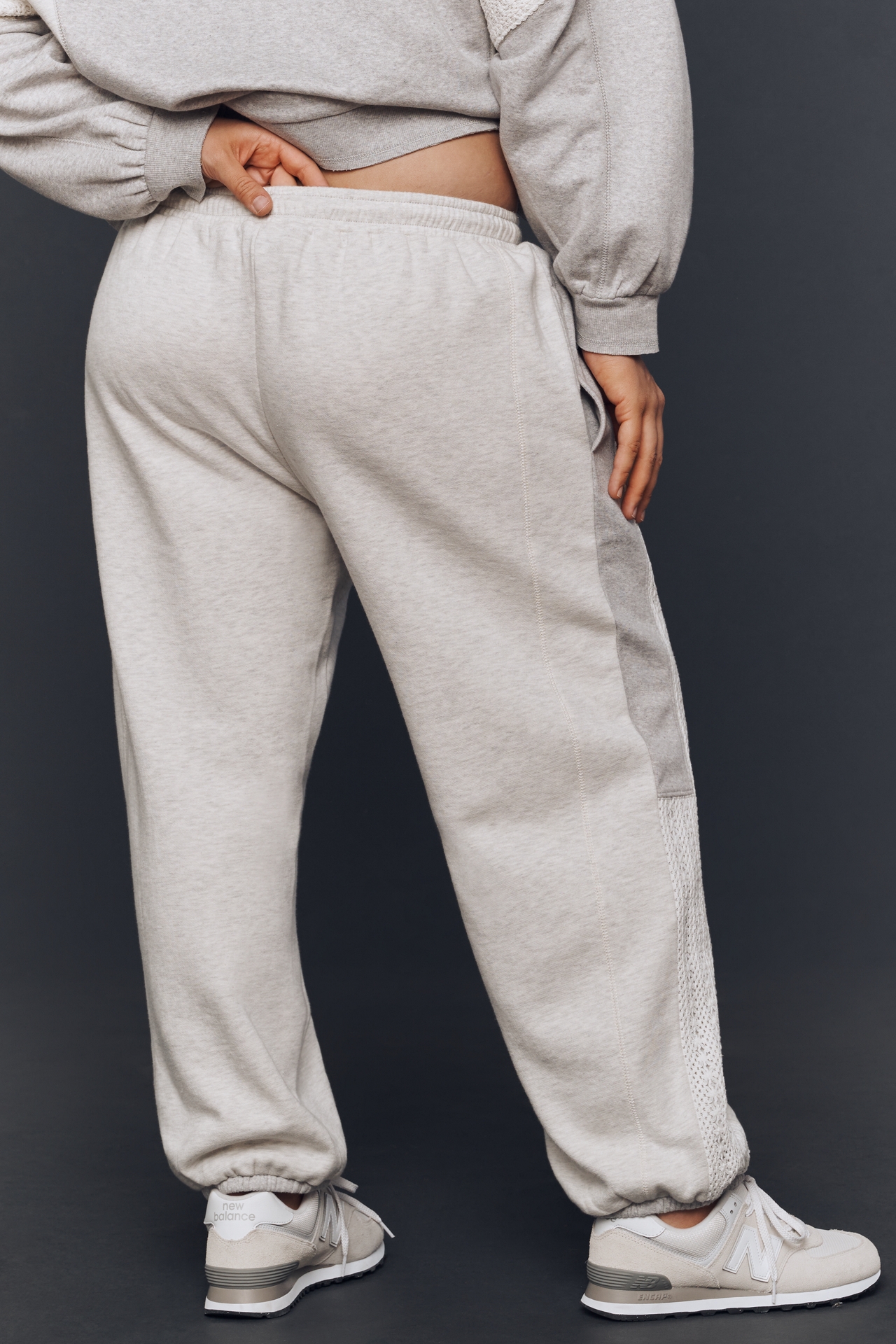 Daily Practice Lace-Inset Jogger Sweatpants