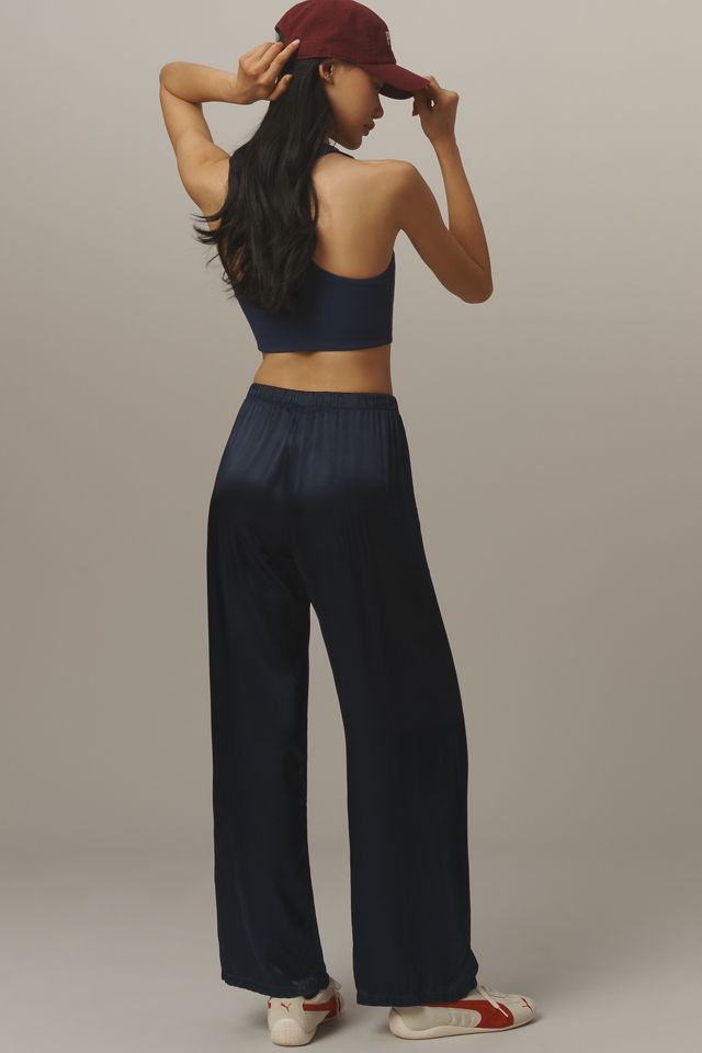 Michael Stars Jacqueline Satin Wide-Leg Pants #3