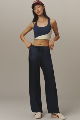 Michael Stars Jacqueline Satin Wide-Leg Pants