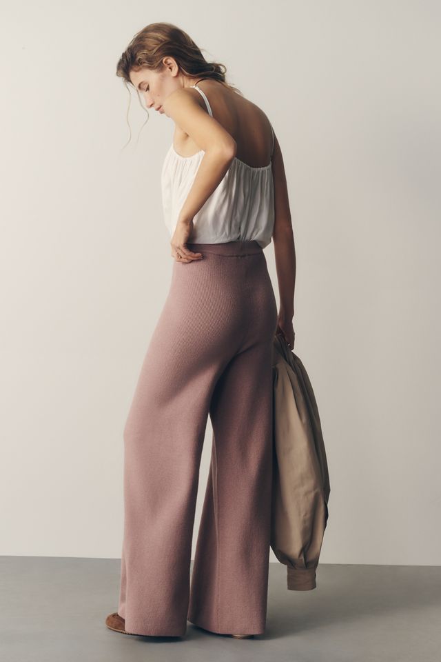 Daily Practice Knit Wide-Leg Trousers #2