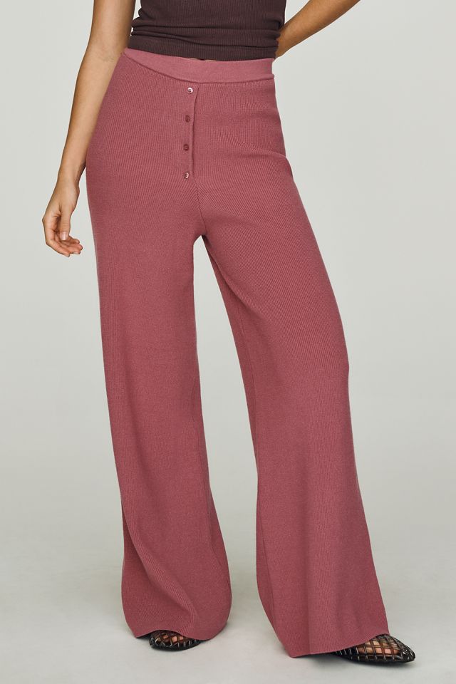 Daily Practice Knit Wide-Leg Trousers #1