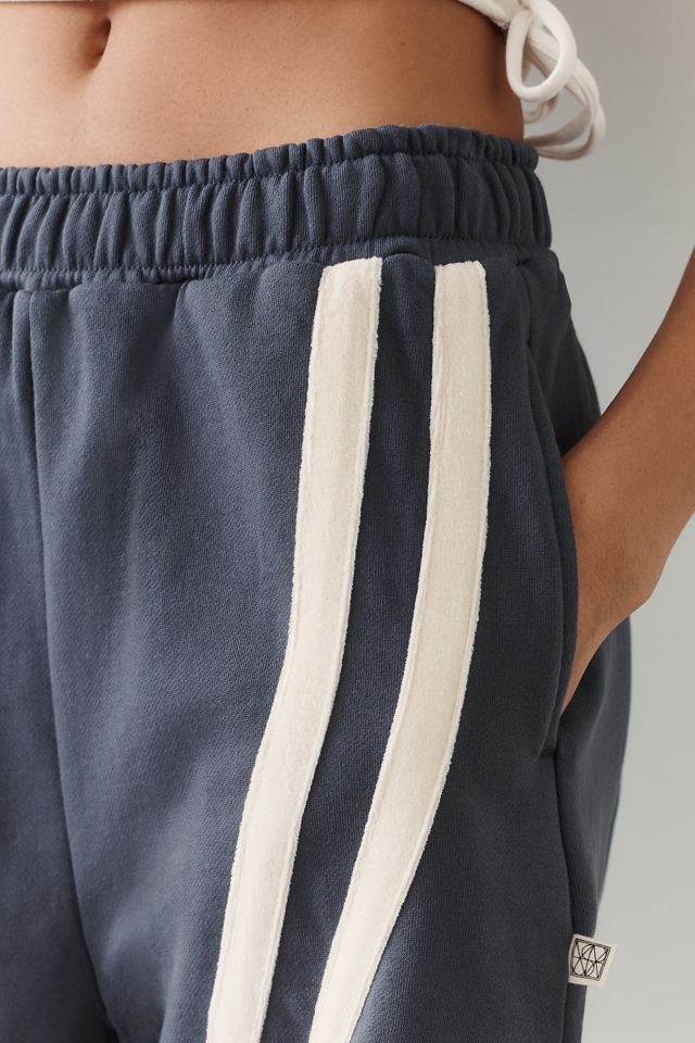 Araminta James 100% Cotton Barrel Leg Track Shorts | Anthropologie