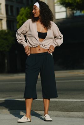 Sweaty Betty Sand Wash Pintuck Trousers | Anthropologie