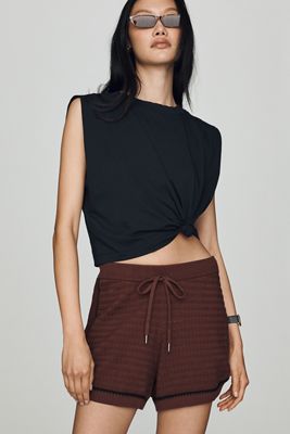 Varley Modern 100% Cotton Knit Shorts
