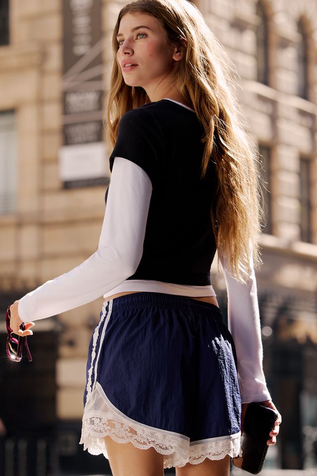 Daily Practice Take-Two Lace Track Shorts #2