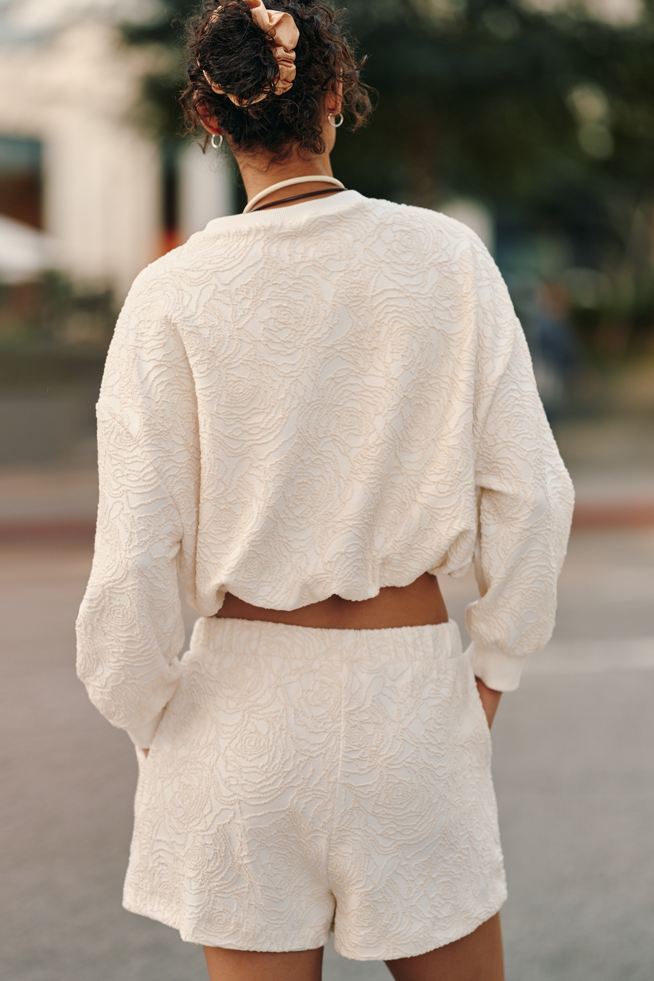 Daily Practice Textured Knit Shorts