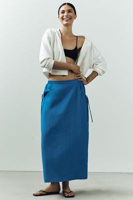 Daily Practice Nylon Midi Skirt