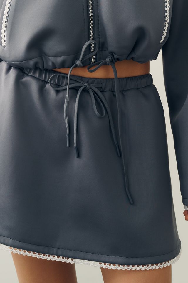 Daily Practice Lace Trim Mini Skirt #1