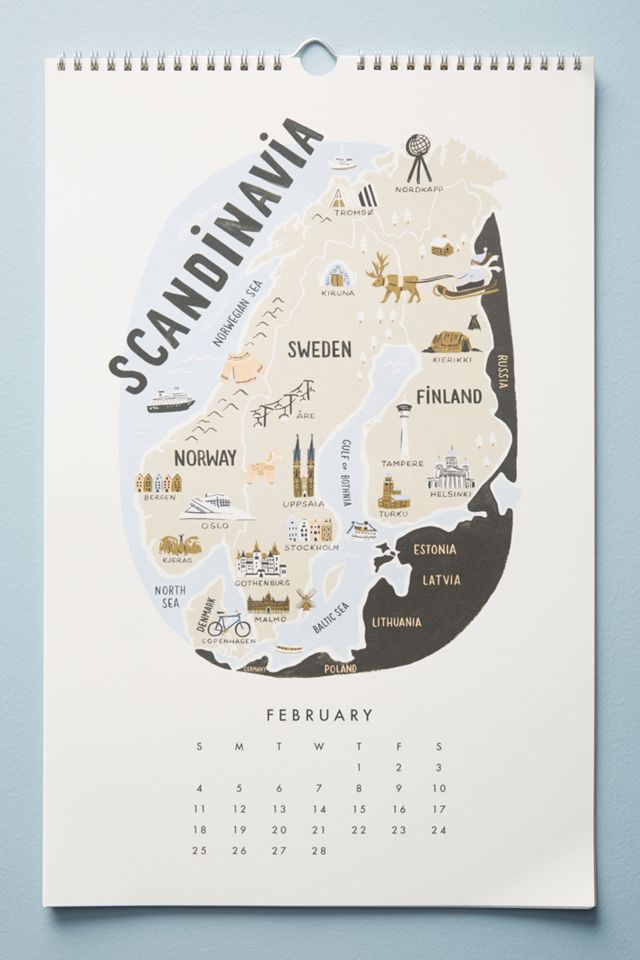 Maps Of The World 2018 Calendar #1