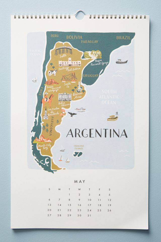 Maps Of The World 2018 Calendar #2