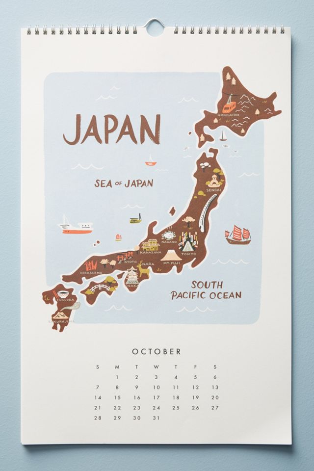 Maps Of The World 2018 Calendar #3