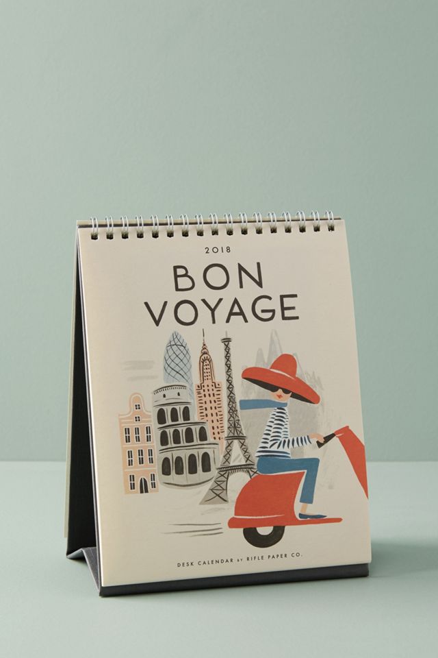 Bon Voyage 2018 Desk Calendar