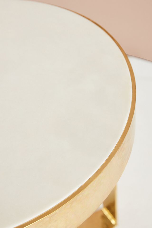 White Marble Lirit Side Table #2