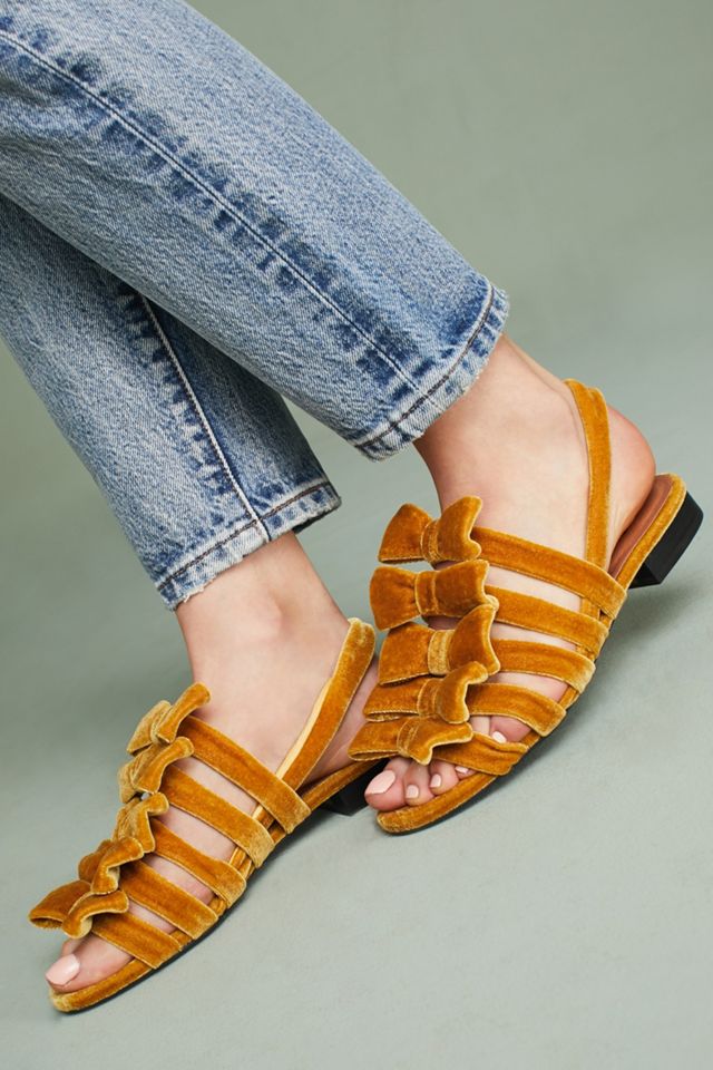 F-Troupe Velvet Bow Sandals #2