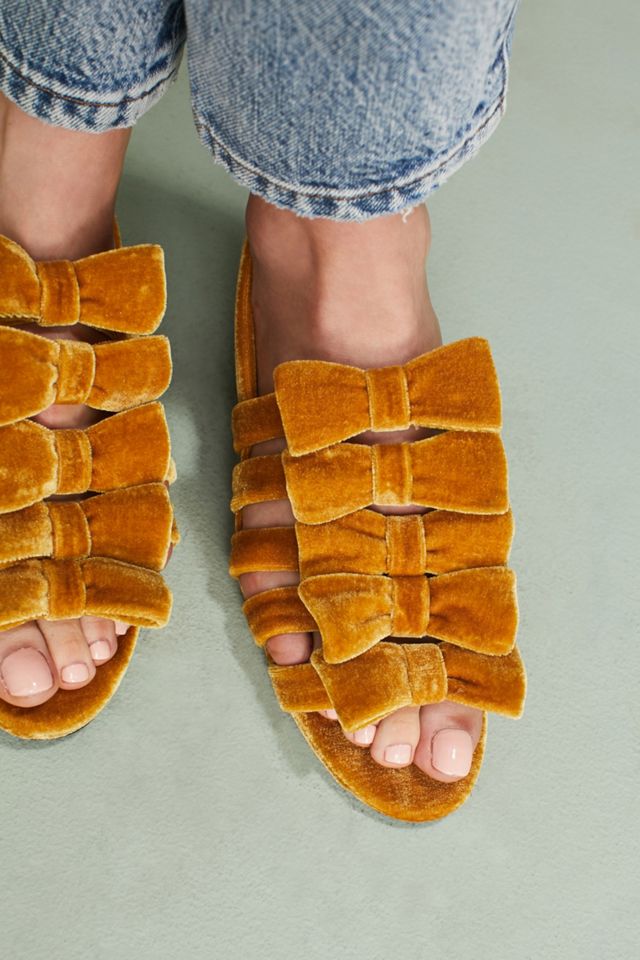 F-Troupe Velvet Bow Sandals #4