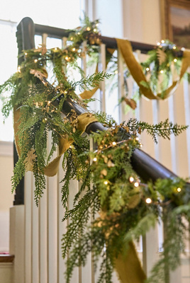 Faux Cedar Garland, Evergreen 6'-15'