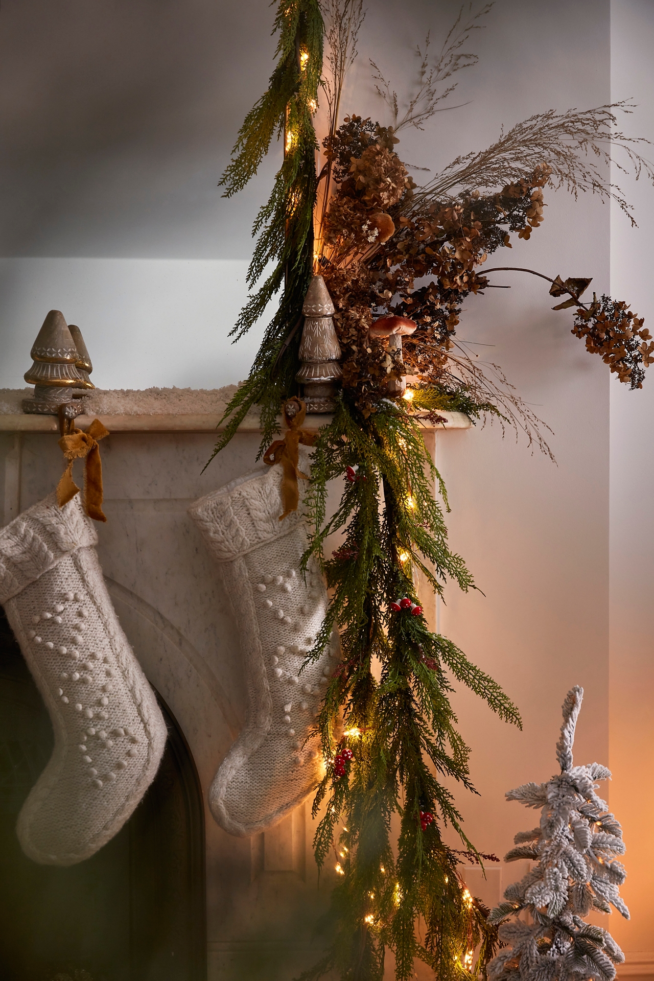 Faux Cedar Garland, Evergreen