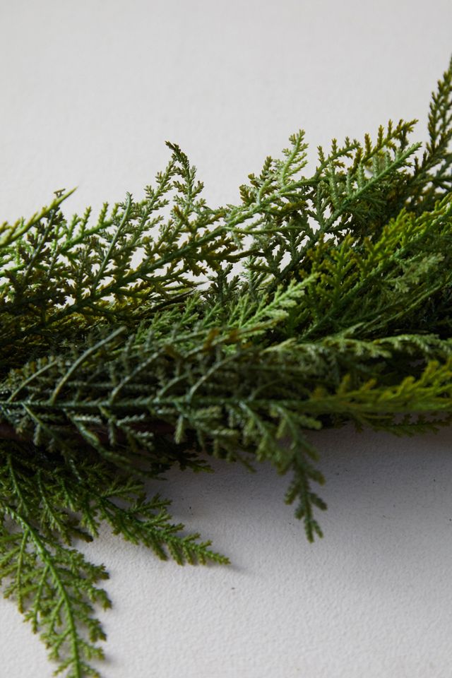 Faux Cedar Garland, Evergreen 72-180" #5