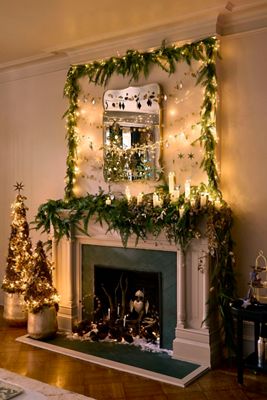 Faux Cedar Garland, Evergreen 6'-15'