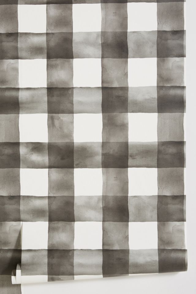 Magnolia Home Watercolor Check Wallpaper #1