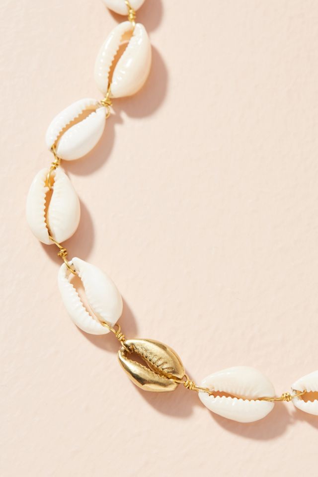 Cowrie Shell Choker Necklace #1