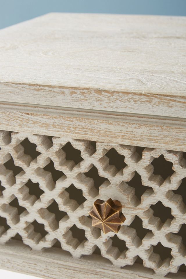 Jali-Carved Nightstand #3