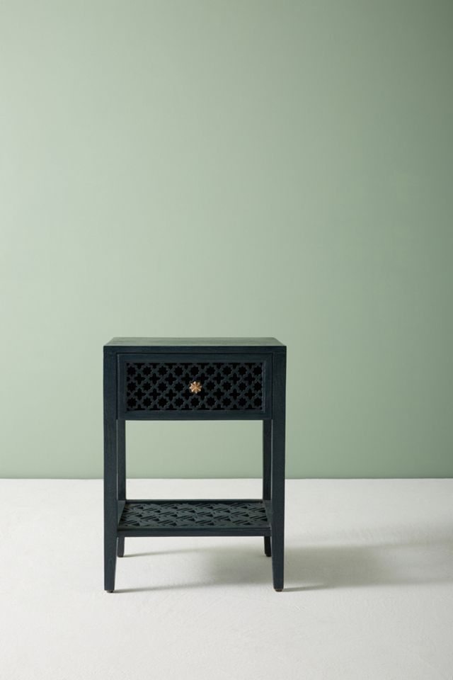 Jali-Carved Nightstand #1