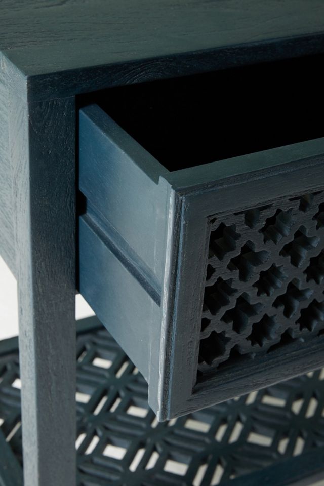 Jali-Carved Nightstand #2