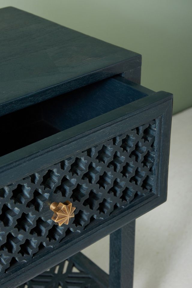 Jali-Carved Nightstand #4