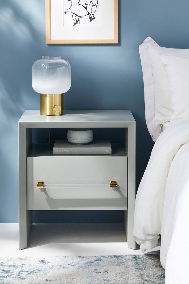 Antoinetta Night Stand, Marble Top Mariem Furniture