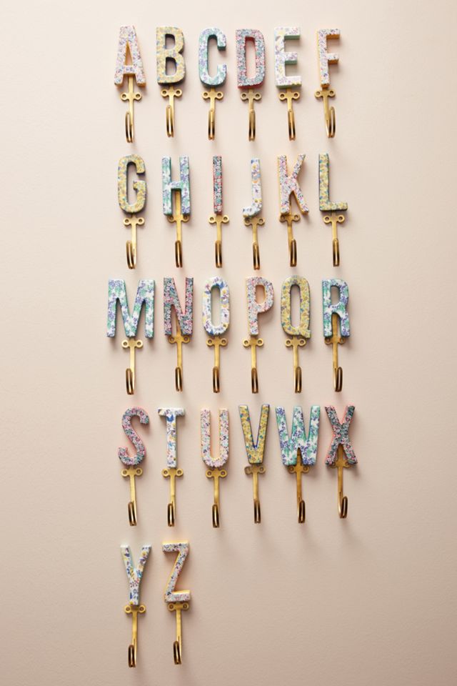 Liberty for Anthropologie Monogram Hook #4