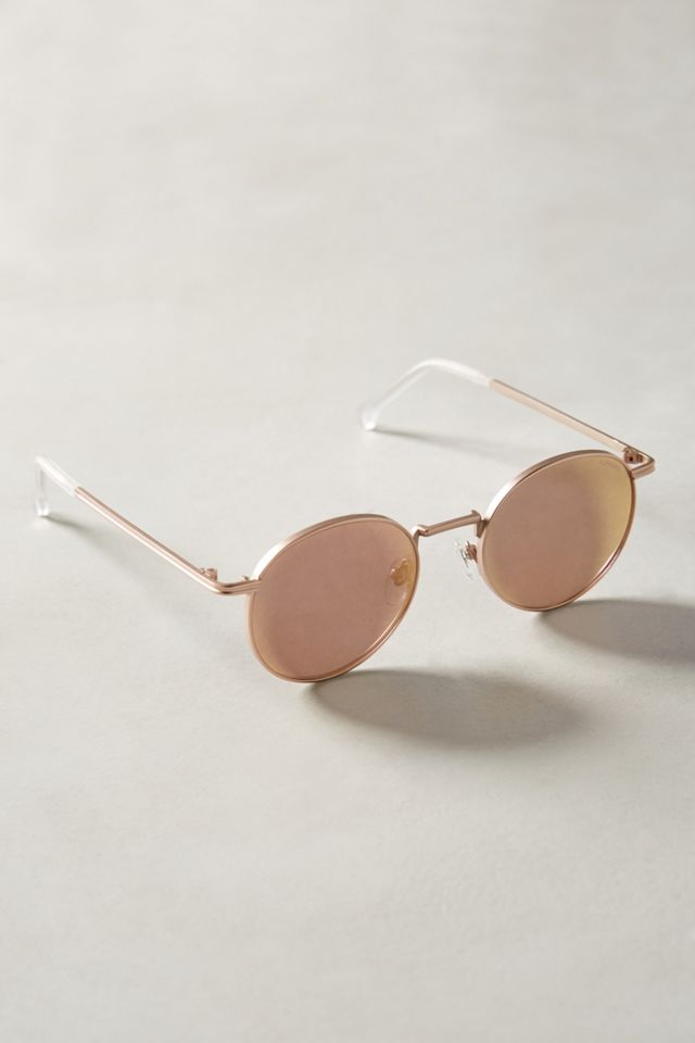 Anthropologie Sunglasses KOMONO clear gold Brown Gradient  NEW Komono The Chloe Gold Prescription Sunglasses - 50% Off Lenses main image 3