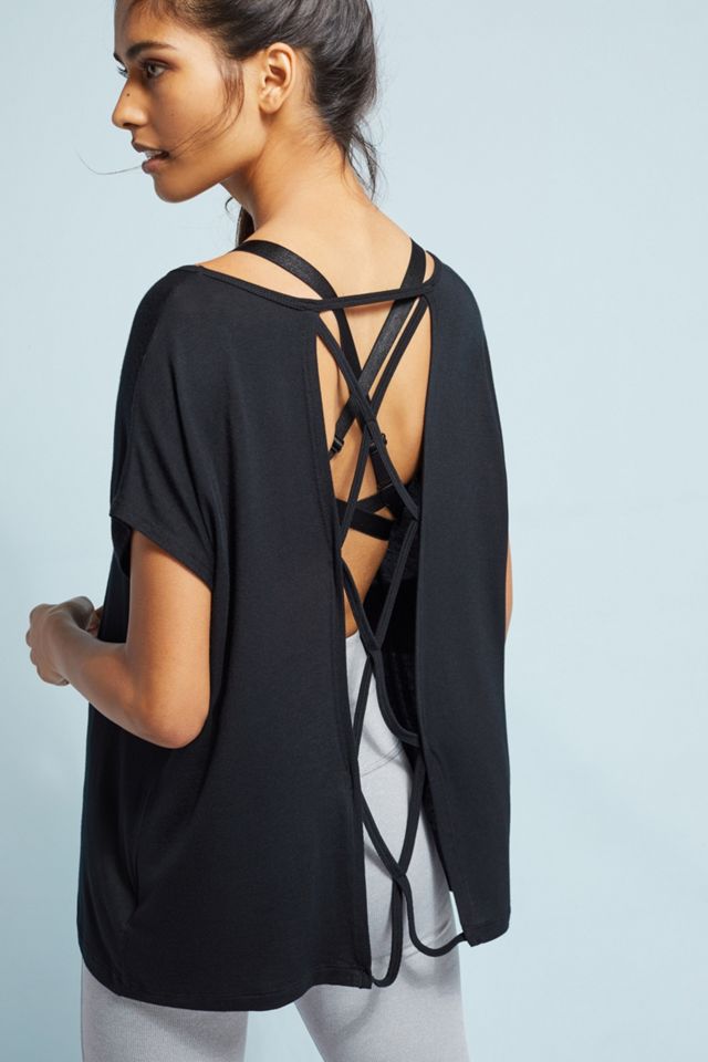 Lace-Up Back Tee #3