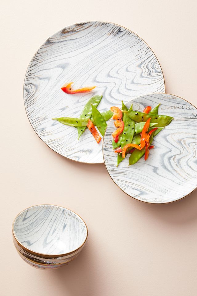 Woodgrain Dinner Plate #1
