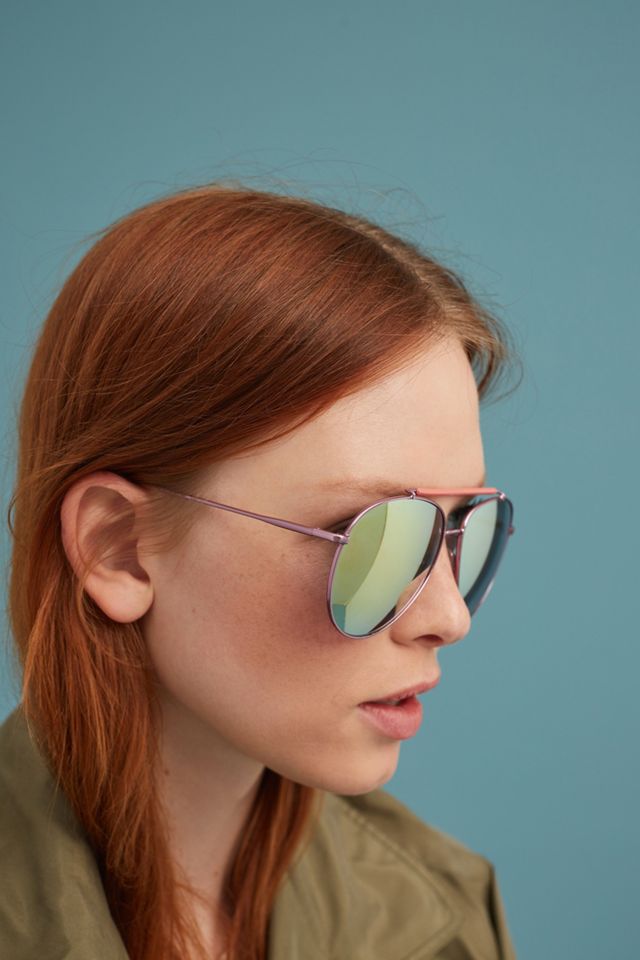 Ambered Rose Aviator Sunglasses #1