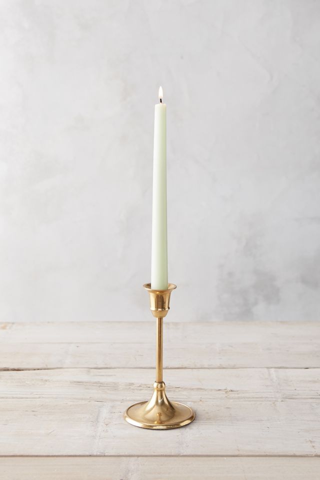 Antiqued Brass Candlestick, Tall #8